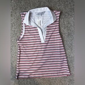 NEW! Women’s Chic Americana Striped Sleeveless Tank Top - XS